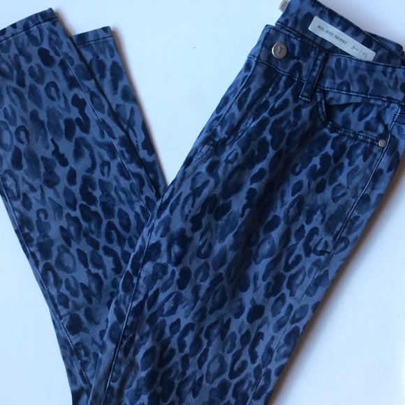🛑SOLD Anthro PILCRO Leopard Mid-Rise SkinnyJeans - Picture 6 of 7